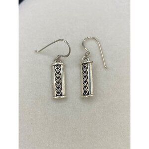 925 vintage heart earrings